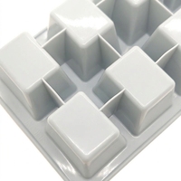 Bac à glaçons en silicone écologique sans BPA, 10 cavités, moule à glaçons facile à démouler pour whisky et cocktails