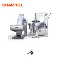 Machine d'assemblage de seringues en 3 parties de tailles différentes, stabilité optimale