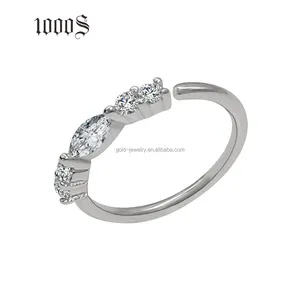 AU585 14K Gold Jewelry CZ Nose Rings Piercing Jewelry Wholesale Good Quality Fine Jewelry