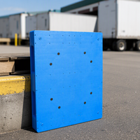 Palettes en plastique Euro plates à simple face, entrée 4 voies, en HDPE et PP recyclés, taille 1200*800, durables pour la logistique et le stockage en entrepôts