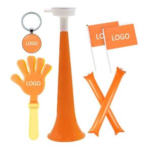 Corne en plastique Vuvuzela personnalisée promotionnelle pour les matchs de football, accessoires pour les fans de sport, klaxon à main - Product Image 1