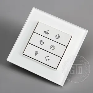 Casa/home/Hotéis/Apartamento usando Agradável de boa qualidade painel de vidro temperado 12V DC botão Seco interruptor de contato