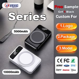 5000mah 10000mah <b>Mini</b> Portable Powerbank PD 22.5W High Quality Magnetic Wireless Power Bank 10000mah - Product Image 3