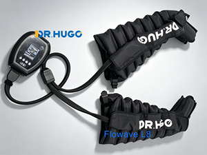 Masseur électrique pour les jambes DR.HUGO Flowave L8 avec bottes de compression, thérapie par compression d'air à 8 chambres pour les pieds et les jambes entières - Product Image 1