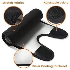Women's Spandex Sauna <strong>Thigh</strong> <strong>Belt</strong> Running Fitness Double Sweat Trimmer Velcro Adjustable Leg Guard - Product Image 2