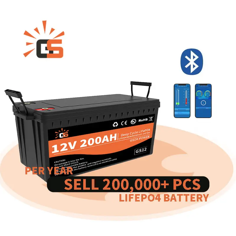 Hot Sale 12V 100AH 200Ah 200Amp 12 v 300 ah Lifepo4 battery Lithium 4WD Battery Slim RV Slimline LFP LiFePO4 Battery