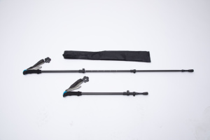 Bastón de Senderismo Ligero, Bastón de Esquí Telescópico de Tres Secciones, Aleación de Aluminio y Fibra de Carbono, Ajustable, <span class=keywords><strong>para</strong></span> Senderismo y Viajes - Product Image 2