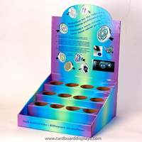 Présentoir en papier portable pliable écologique pour produits cosmétiques vernis à ongles de table soins de la peau comptoir Scok
