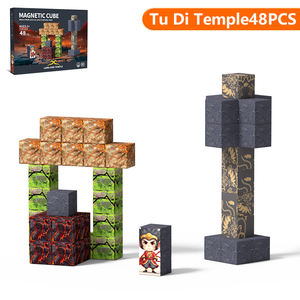 Cubes de construction magnétiques 3D STEM, blocs de construction magnétiques Mine World, ensemble de jouets de puzzle pour la découverte STEM, le plaisir et la relaxation préscolaire - Product Image 3