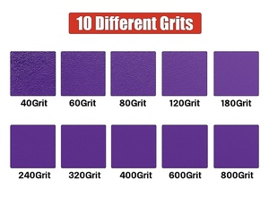 737U 6 Zoll 150mm Lila Keramik Klett-Schleifscheibe 737 Mehrfachloch-Schleifpapier für Holzbearbeitung Metall Auto-Polieren - Product Image 5