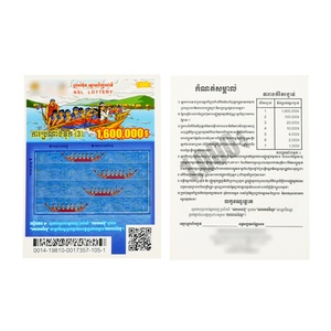 Carte de loterie avec design personnalisé, revêtement UV, impression numérique, impression laser holographique, fabricant de billets de loterie à gratter - Product Image 3