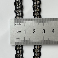 1cm Diy Garment Sewing Braid Lace Ribbon Hat Costume Crochet S Wave Black White Metallic Gold Silver Collar Cuff Edge Lace Trim