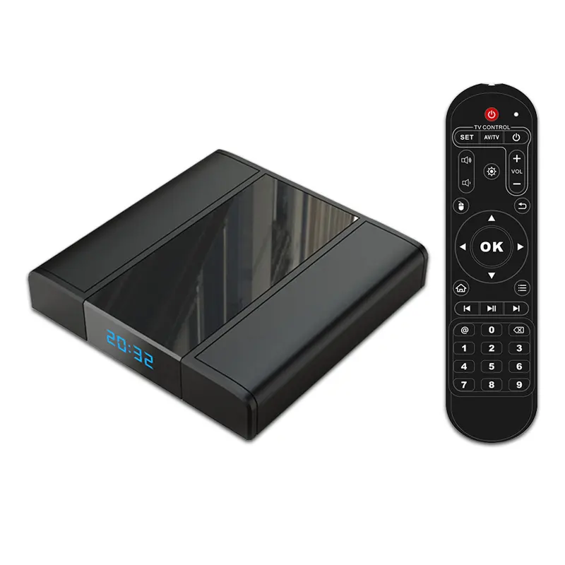 Amlogic S905X3 Linux akıllı Tv kutusu medya oynatıcı 5.15 dört çekirdekli BT4.2 2.4g 5g çift Wifi LAN 1000M X96 Linux ücretsiz Tvip 605 4k