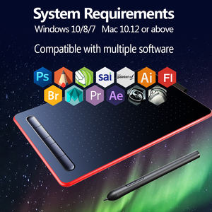 Tablettes graphiques numériques USB électroniques à 8192 niveaux avec stylet, <span class=keywords><strong>tablette</strong></span> de dessin professionnelle, <span class=keywords><strong>tablette</strong></span> d'écriture manuelle, <span class=keywords><strong>tablette</strong></span> PC - Product Image 3