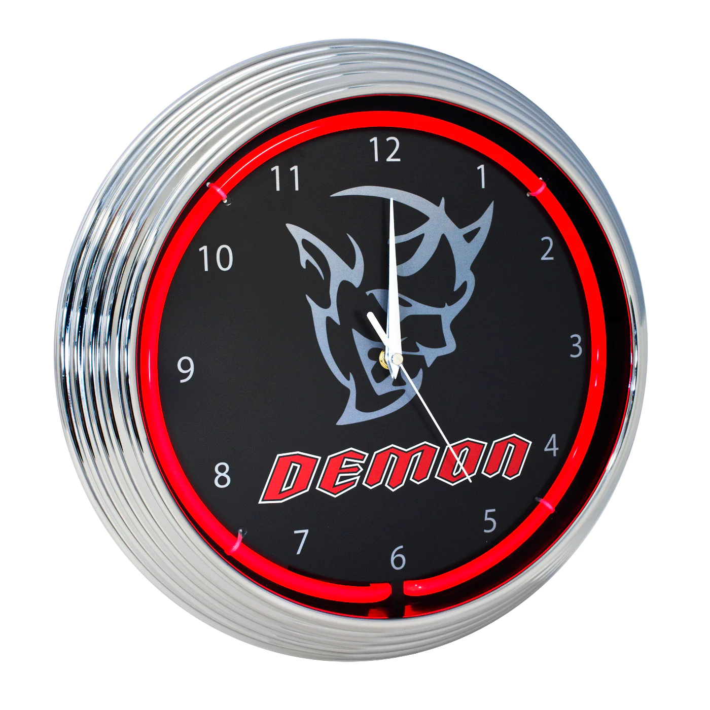 High Quality 12V DC Neon Light Clock From Chinese Factory Custom Wholesale Needle Display Electric Clock Wall Neon · image 4