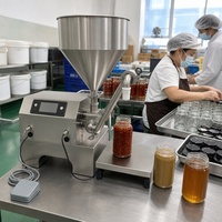 Remplisseuse de liquides visqueux électrique intelligente CSY-L80 semi-automatique haute précision à double mode en acier inoxydable pour bouteilles de miel en verre