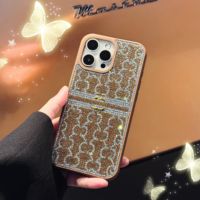 Coque de téléphone Premium antichoc en TPU avec strass, design élégant et luxueux, protection pour 13/14/15/16/17Pro