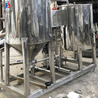 Machine à émulsionner les cosmétiques en acier inoxydable avec chauffage électrique/à la vapeur, mélangeur-disperseur et homogénéisateur pour la fabrication de savon