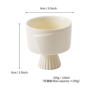 Support de bougie en céramique nordique vide, forme personnalisée, pour décoration intérieure ou cadeau - Product Image 5