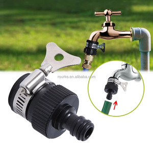 Connecteur universel pour <span class=keywords><strong>robinet</strong></span> de jardin avec collier de serrage réglable en acier inoxydable, <span class=keywords><strong>adaptateur</strong></span> de <span class=keywords><strong>robinet</strong></span> mélangeur pour tuyau <span class=keywords><strong>d</strong></span>'irrigation - Product Image 4