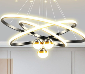 Lampadario LED Rotondo Creativo APCITL Post-moderno con <span class=keywords><strong>Riflessi</strong></span> di Cielo Stellato per Soggiorno, Villa e Ristorante - Product Image 6