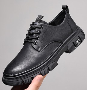 Up- 2097J Casual PU Leather Business Formal Shoes Lace up <b>Mens</b> Thick Sole Official <b>Dress</b> Shoes for Autumn - Product Image 2