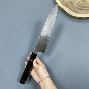 Couteau <span class=keywords><strong>de</strong></span> chef <span class=keywords><strong>japonais</strong></span> <span class=keywords><strong>haut</strong></span> <span class=keywords><strong>de</strong></span> <span class=keywords><strong>gamme</strong></span> 8 "VG10 cuivre damas entrelacé laiton R superbe couteau <span class=keywords><strong>de</strong></span> cuisine splendide trois couleurs couverts - Product Image 4