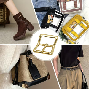 Hebilla de latón para cinturón, hebilla de pasador para correa de cinturón, hebilla metálica para zapatos y relojes, collar personalizado con púas para perro, deslizador para cinturón táctico de servicio - Product Image 6