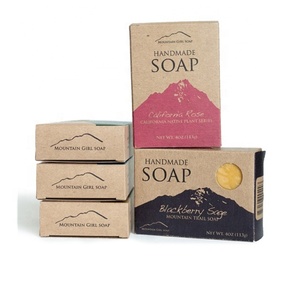 Custom Printing Brown Kraft Paper Sleeve <strong>Soap</strong> Paper <strong>Box</strong> Paper <strong>Soap</strong> Packaging <strong>Box</strong> Wholesale - Product Image 1