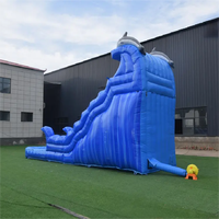 Toboggan gonflable en PVC de nouvelle conception avec piscine Divertissement extérieur Toboggan gonflable Toboggan commercial pour enfants