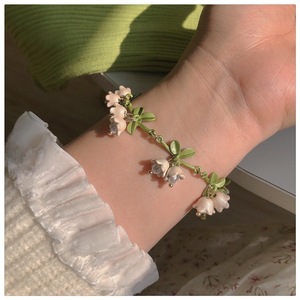 เครื่องประดับวัยรุ่น Mori สร้อยข้อมือดอกไม้ <span class=keywords><strong>SUZURAN</strong></span> สีขาวสวยสำหรับผู้หญิงของขวัญฤดูใบไม้ผลิฤดูร้อน - Product Image 3