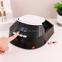 Lampe à ongles UV LED sans fil 86W, 42 perles LED, séchoir à ongles rechargeable avec capteur infrarouge et base amovible pour le durcissement du gel en salon