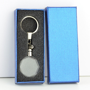 Khuyến Mại Ảnh Kỹ Thuật Số Khắc Tên Pha Lê Móc Chìa Khóa Bán Buôn 3D LED Pha Lê Đá Kim Cương Keychain Tùy Chỉnh - Product Image 3