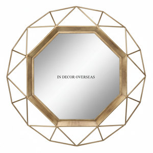 Marco de alambre de metal resistente de forma antigua de diseñador de lujo único de alta exigencia para espejo de pared de forma redonda a un precio impresionante - Product Image 1