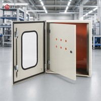 Boîtier de disjoncteur extérieur en métal avec revêtement en poudre anti-corrosion, armoire de commande électrique pour usage résidentiel