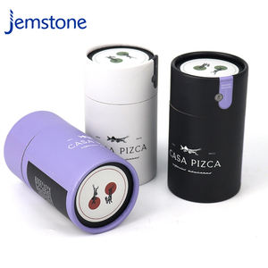 Emballage personnalisé de boîte-cadeau en carton écologique pour thé aux fleurs, emballage en tube de papier kraft de qualité alimentaire pour fruits secs - Product Image 3