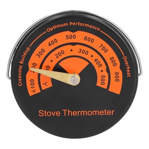 Termometro Personalizzato per Stufa, Forno, Caminetto, Ventilatore, Termometro Bimetallico con Puntatore Magnetico per Stufa a Legna - Product Image 1