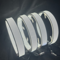 17 Zoll 20 Reihen Reinweiße LED-Felgenbeleuchtungs-Set Aluminium + PC 55600LM Ultra Hell für LKW 12V Außenbeleuchtung