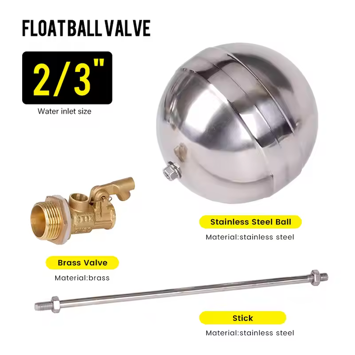 Moxweyeni 3/4" Stainless Steel Float Ball Valve For Water Tank – DN20, Free Shipping