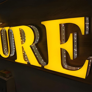 Tùy chỉnh dấu hiệu điện tử sản xuất phía trước-lit LED chiếu sáng biển quảng cáo với đấm sáng Acrylic chữ cho cửa hàng hiển thị - Product Image 3