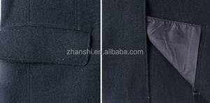 <span class=keywords><strong>Abrigo</strong></span> de lana impermeable para <span class=keywords><strong>hombre</strong></span>, diseño de invierno, color azul marino, con cuello de piel de oveja, talla grande - Product Image 3