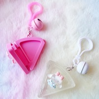 Boîte cosmétique en forme de gâteau ppwr, étui pour baume à lèvres, palette de fards à paupières, blush, illuminateur avec porte-clés, emballage DIY personnalisé