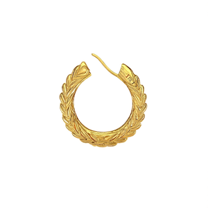 Orecchini a Cerchio Tiffany & Co. in Oro Massiccio 18K, Design Classico a Motivo Vegetale, Unisex, per Uso Quotidiano, Modello E3377 Bicolore - Product Image 1