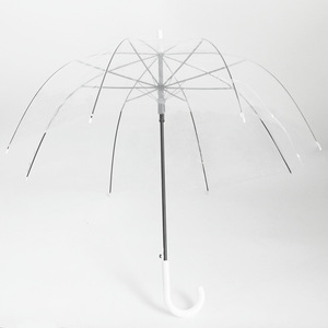 Wholesale The New Listing Small Fresh Long Handle Plastic Transparent <b>Umbrella</b> for Adult Women - Product Image 6