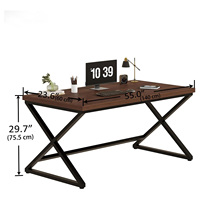 Bureau de travail élégant, bureau à domicile en bois, confortable, pour écrire, étudier, pour les écrivains, les jeux, ordinateur portable, poste de travail, table d'ordinateur de direction