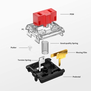 Công tắc bàn phím cơ Kailh 1350 Công tắc cấu hình thấp Clicker/Tuyến tính/Xúc giác Công tắc trục bàn phím cấu hình thấp 5 chân - Product Image 2