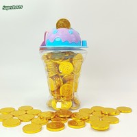 Biscuits en forme de pièce d'or en chocolat sucré Superloves, 100 pièces, prêts à consommer, excellent goût, pour le marché mondial, vente en gros