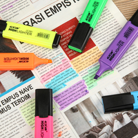 Stylo fluorescent professionnel Gxin G-342-6V, assortiment de 6 couleurs, marqueurs de haute qualité, surligneurs personnalisés.