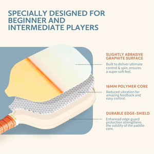 Ensemble de raquettes de pickleball 2026, <span class=keywords><strong>2</strong></span>/4 raquettes approuvées USAPA en graphite et fibre de verre, <span class=keywords><strong>2</strong></span> raquettes, 4 balles, 1 sac de transport portable, adulte, 227g - Product Image 3
