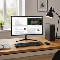 Moniteur d'ordinateur FHD 21,5 pouces, dalle VA 1920x1080, écran PC, entrée VGA, compatible VESA pour bureau et domicile, OEM, faible MOQ 2 pièces